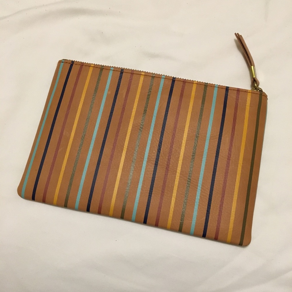 Madewell rainbow clutch